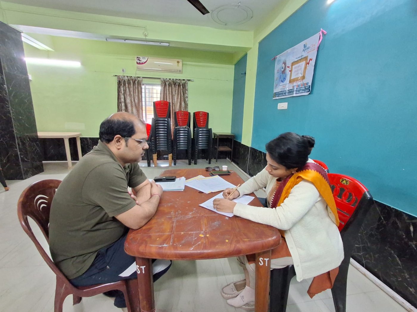 Patient consultation in progress
