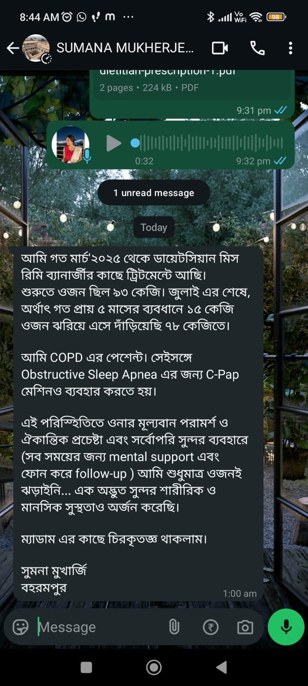 Patient feedback