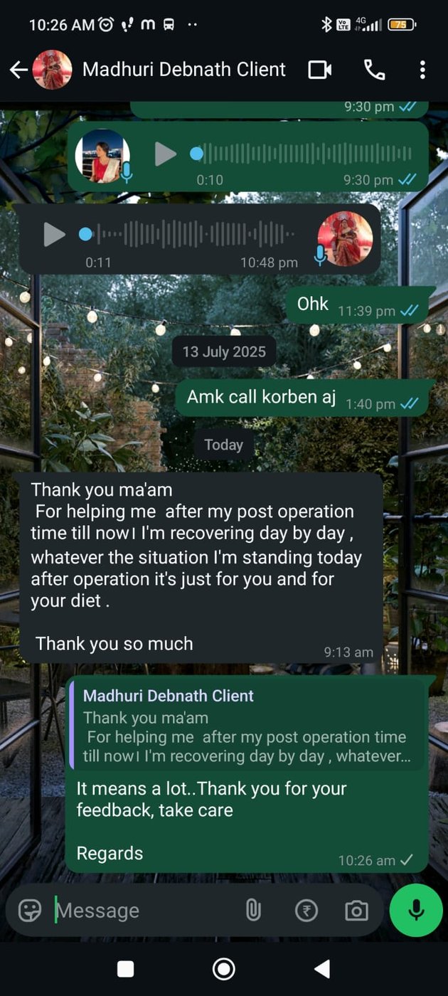 Patient feedback